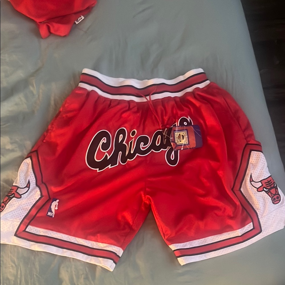 Chicago Bulls Red Basketball Shorts